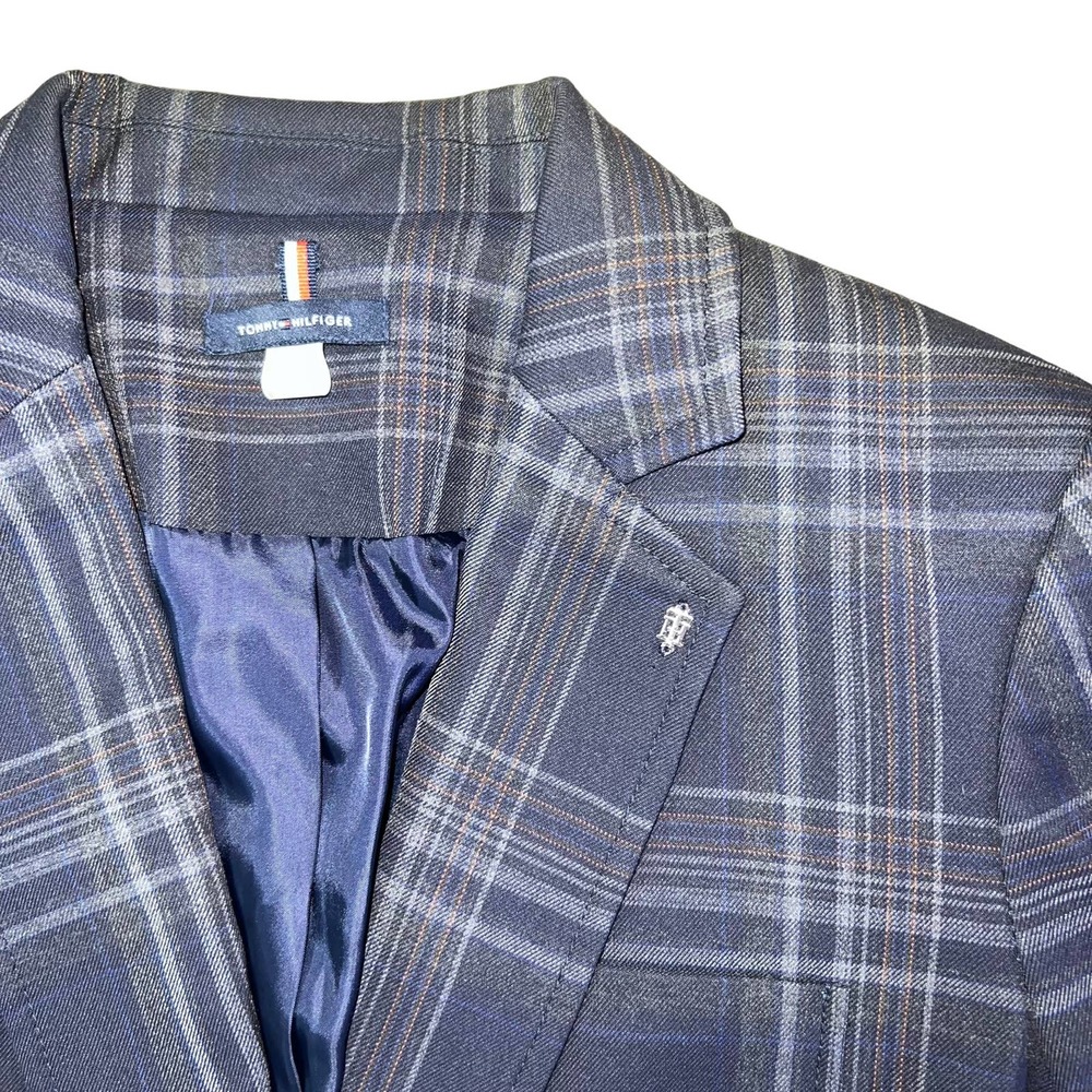 Tommy Hilfiger Blue Plaid Blazer - Picture 4 of 9
